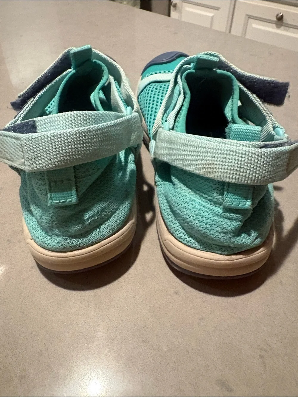 Teva Kids Aqua/Turquoise Water Shoes with Adjustable Straps